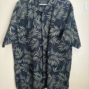 Woolrich Black and Green Patterned Shirt